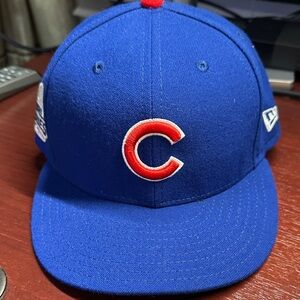 Cubs 2016 World Series Blue and Red Cap